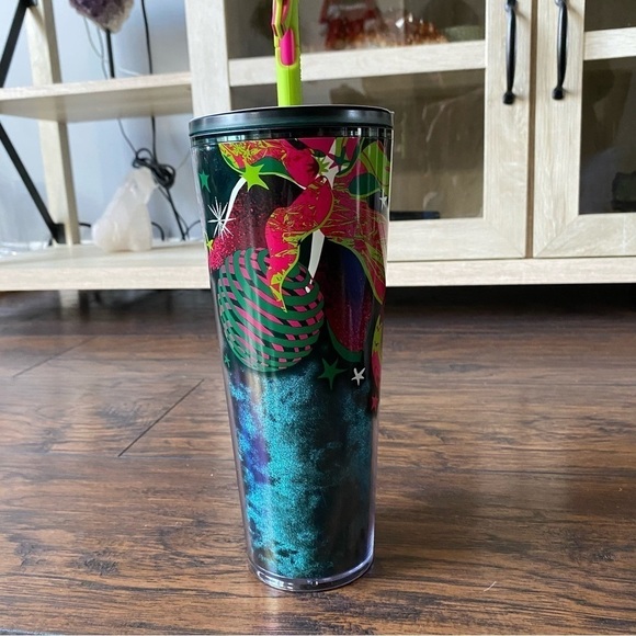 Starbucks Christmas 2023 Velvet Tumbler with Straw Topper - Picture 2 of 7